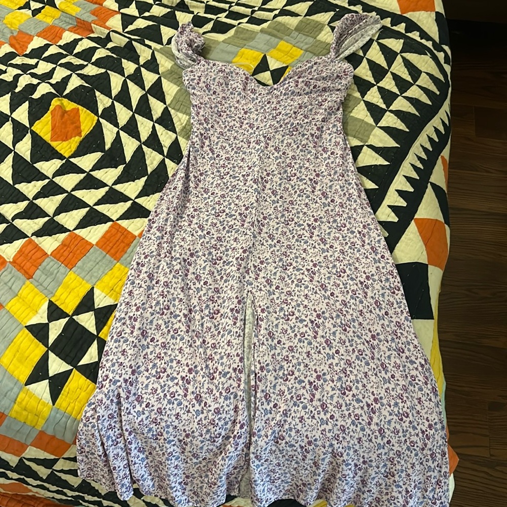 Purple floral reformation dress
